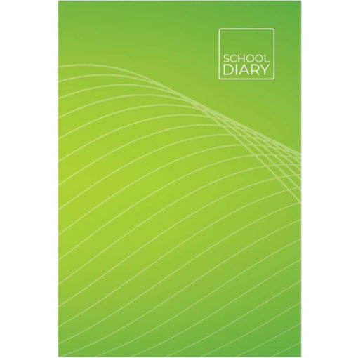 Picture of SCHOLASTIC DIARY HARD SPINE WAVE GREEN